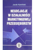 Negocjacje w działalności marketingowej przedsiębiorstw