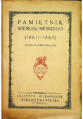Pamiętnik Mierosławskiego 1861 1863 1924 r.