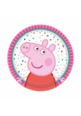 Talerze owalne papierowe Świnka Peppa 18cm 8szt