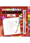 Kolorowanka z kredką Boże Narodzenie