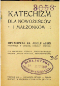 Katechizm dla nowożeńców i małżonków 1909 r.