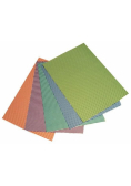 Karton obustronny kratka 300g 24x34cm 5 ark MIX