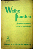 Weihe Stunden 1931 r.