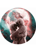 Malowanie po numerach okrągłe - Kosmos 40cm