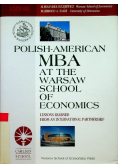 Polish American MBA at the Warsaw School of Economics