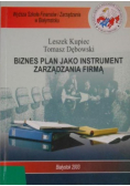 Biznes plan jako instrument zarządzania firmą