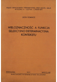 Wieloznaczność a funkcja selekcyjno determinacyjna kontekstu