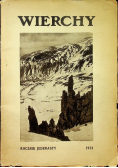 Wierchy  Rocznik 11 1933 r.