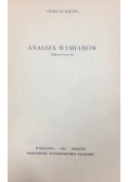 Analiza wymiarów (tolerowanych)