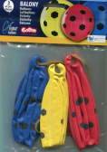 Balony Premium Piłka nożna piłki z gumką 3 sztuki