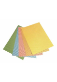 Karton obustronny paski 300g 24x34cm 5 ark MIX