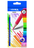 Lyra Kredki trójkątne Osiris 12 sztuk