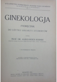 Ginekologja, Tom I, 1924r.