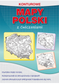 Konturowe mapy Polski z ćwiczeniami