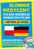 Słownik medyczny polsko-niemiecki niemiecko-polski + definicje haseł + CD (słownik elektroniczny)