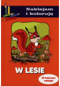 W lesie Naklejam i koloruję