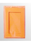 Karty passepartout prostokąt pomarańcz 10,5x15cm