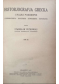 Historjografja Grecka i nauki pokrewne Tom III 1927 r.
