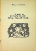 Uwagi o cieszyńskim rusznikarstwie