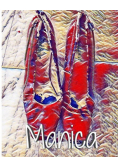 Manica Red Pumps Clinton in Blue Dress creative Journal coloring book
