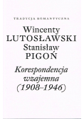 Wincenty Lutosławski Stanisław Pigoń Korespondencja wzajemna 1908-1946