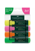 Zakreślacz neonowy 4 kolory FABER CASTELL