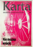 Karta niezależne pismo historyczne Nr 10 Nie można Wrócić