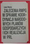 Zalecenia RWPG w Sprawie korporacji Narodowych Planów Gospodarczych i ich Realizacja w PRL