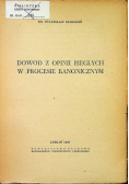 Dowód z opinii biegłych w procesie kanonicznym