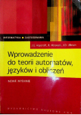 Wprowadzenie do teorii automatów języków i obliczeń