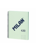 Zeszyt na spirali A4/80K kratka 1918 zielony MILAN