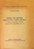 Studia nad historia szkolnictwa elementarnego