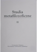 Studia metafilozoficzne Tom II