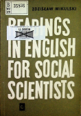 Readings in english for social scientists