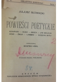 Powieści poetyckie, 1925 r.
