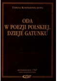 Oda w poezji polskiej. Dzieje gatunku