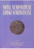 Notae Numismaticae  Zapiski Numizmatyczne Tom 16