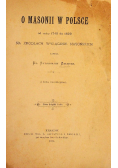 O Masonii w Polsce 1889 r.