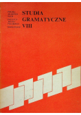 Studia gramatyczne VIII