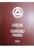 Liście z ogrodu Morji Reprint z 1924 r