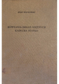 Równania drgań giętnych kadłuba statku