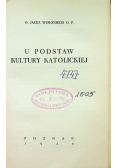 U podstaw Kultury Katolickiej 1935 r.