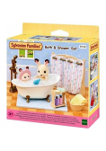 Łazienka z wanną i prysznicem Sylvanian Families