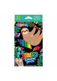 Kredki ołówkowe trójkątne Colorino wildkid 12 kolorów