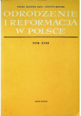 Odrodzenie i reformacja w Polsce, Tom XVIII