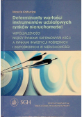 Determinanty wartości instrumentów udziałowych rynków nieruchomości Współzależności między rynkami kapitałowymi akcji a rynkami inwestycji pośrednich i bezpośrednich w nieruchomości