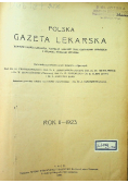 Polska gazeta lekarska Rok II 1923 r.