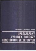 Uproszczony rysunek roboczy konstrukcji żelbetowych