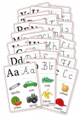 Plansze edukacyjne Alfabet 23 karty