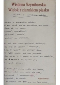 Widok z ziarenkiem piasku